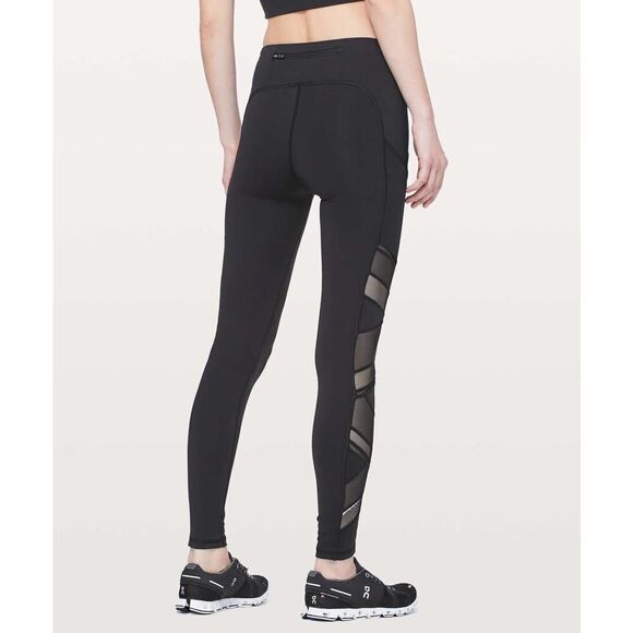 Lululemon Speed Up Tight *Mesh 28" in Black - Size: 4 - Picture 3 of 12